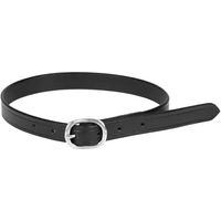 Produktbild von QHP Sporenriemen Basic aus Leder für Junior in Schwarz