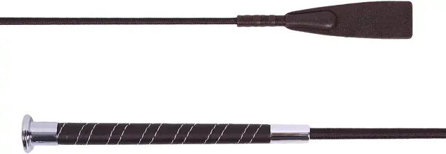 QHP Springgerte Bello aus Kunstleder in Braun – Bild 1 von 4