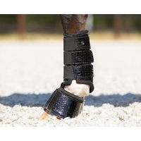 Produktbild von QHP Springglocken Djune Hufglocken aus Neopren Schwarz Größe L