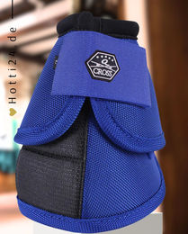 Produktbild von QHP Springglocken Technical Gamaschen für Pferde Kobaltblau mit Kevlar