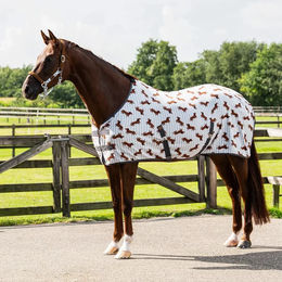 Produktbild von QHP Stable Buddy Fleecedecke für Pferde Blau oder Bunt 175 cm