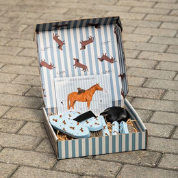 QHP Stable Buddy Putzset aus Polyester in Blau – Bild 1 von 4