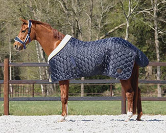 QHP Stalldecke Classy Blau – Bild 1 von 8