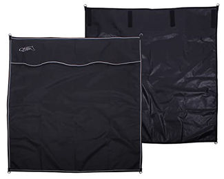 QHP Stallvorhang aus Polyester in Schwarz – Bild 1 von 2