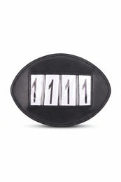 Produktbild von QHP Startnummern Basic 4-stellig 2er Set Schwarz aus Kunstleder