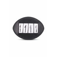 Produktbild von QHP Startnummern Basic 4-stellig 2er Set Schwarz aus Kunstleder