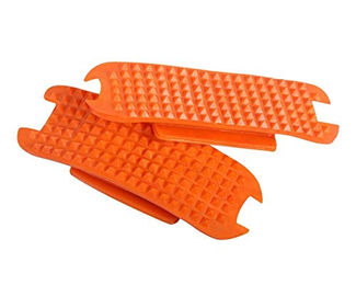 QHP Steigbügel-Tritte Steigbügel-Einlagen Color Orange aus Kunststoff 12 cm – Bild 1 von 1
