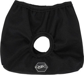 QHP Steigbügelhülsen x2 Schwarz aus Polyester – Bild 1 von 1