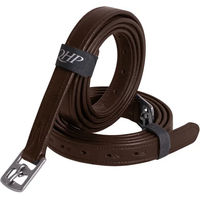 Produktbild von QHP Steigbügelriemen aus Leder mit Edelstahl-Schnallen Braun 150 cm - 150 cm