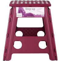 Produktbild von QHP Step-up Tritthocker faltbar aus Kunststoff in Rot