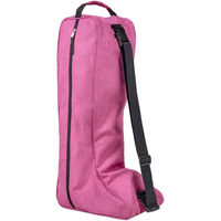 Produktbild von QHP Stiefeltasche Rosa mit Handgriff und abnehmbarem verstellbarem Schultergurt - 33 l