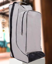 QHP Stiefeltasche und Helmtasche Kombi Grau – Bild 1 von 1