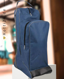 QHP Stiefeltasche und Helmtasche Kombi Navy Blau – Bild 1 von 1
