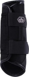 QHP Technical Eventing Hinterbein-Gamaschen Schwarz Größe L - 1 Stk. – Bild 1 von 5