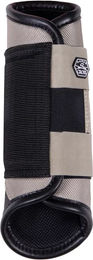QHP Technical QCross Eventing Hinterbeingamaschen aus Polyester in Grau oder Beige Größe XL – Bild 1 von 2