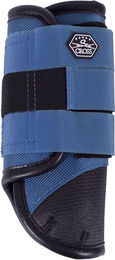Produktbild von QHP Technical Vorderbeingamaschen für Pferde aus Polyester Blau XL