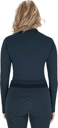QHP Teddie Reitshirt Damen Winterlangarm Blau Größe 38 – Bild 1 von 4
