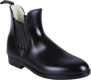 QHP Thermo Reitstiefeletten für Erwachsene aus Gummi wasserdicht Schwarz Größe 38 – Bild 1 von 5