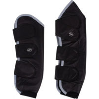 Produktbild von QHP Transportgamaschen 4er Set für Warmblut aus Ripstop-Polyester Schwarz