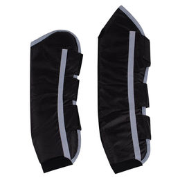 QHP Transportgamaschen Turnout 4er Set aus Ripstopmaterial Schwarz für Vollblut – Bild 1 von 5
