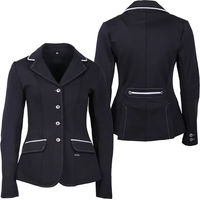 Produktbild von QHP Turnierreiterjacke Coco für Damen aus Polyester in Schwarz oder Weiß Größe 44