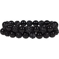 Produktbild von QHP Twinkle Haargummi für Damen aus Silikon Schwarz
