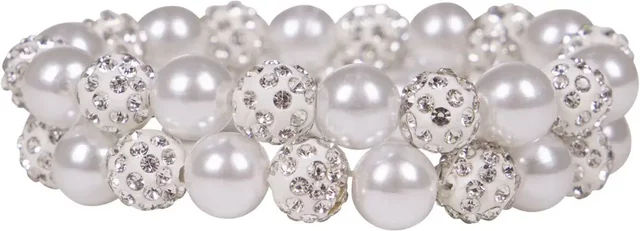 Produktbild von QHP Twinkle Haargummi für Damen aus Silikon Weiß