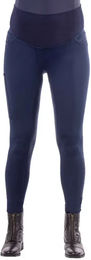 QHP Umstandsreithose für Damen mit Full Grip in Blau – Bild 1 von 2