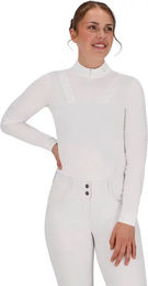 Produktbild von QHP Vaila Reitshirt Damen Langarm Weiß Größe 34