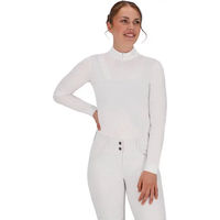 Produktbild von QHP Vaila Reitshirt Damen Langarm Weiß Größe 42