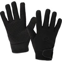 Produktbild von QHP Valetta Reithandschuhe für Damen und Herren wasserdicht Schwarz Winter Softshell und Polyurethan Größe M