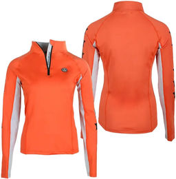 QHP Vegas Reitshirt für Kinder in Orange aus Polyester Größe 16 Jahre – Bild 1 von 1