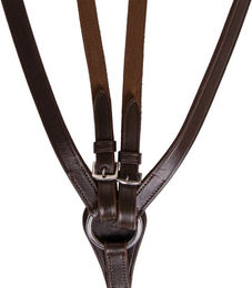 Produktbild von QHP Vorderzeug Basic Pro aus Leder für Ponys in Schwarz oder Braun