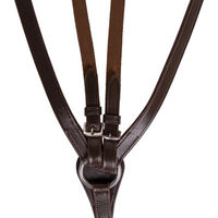 Produktbild von QHP Vorderzeug Basic Pro aus Leder für Ponys in Schwarz oder Braun