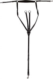 QHP Vorderzeug Basic Pro aus Leder in Schwarz für Vollblut/VB – Bild 1 von 7