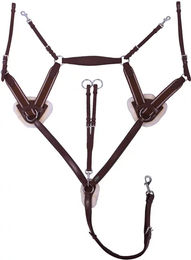 QHP Vorderzeug Ontario aus Leder für Ponys in Braun oder Schwarz – Bild 1 von 7