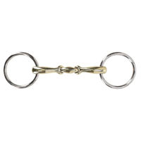 Produktbild von QHP Wassertrense Anatomisch doppelt gebrochen Argentan 12,5 cm