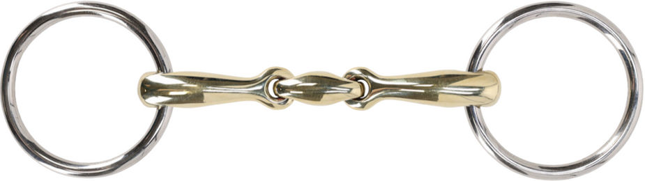 Produktbild von QHP Wassertrense anatomisch doppelt gebrochen aus Edelstahl in Silber