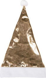 QHP Weihnachtsmütze Helmüberzug Gold Weiß für Reithelme – Bild 1 von 3