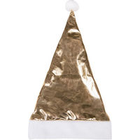 Produktbild von QHP Weihnachtsmütze Helmüberzug Gold Weiß für Reithelme