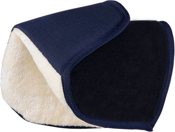 QHP Widerristschützer aus Polyester für Pferde in Schwarz und Blau (Onesize) – Bild 1 von 2