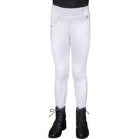 Produktbild von QHP Winter Reitleggings Juliet Junior für Mädchen Weiß Full Grip