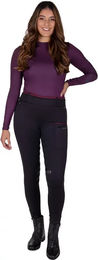 Produktbild von QHP World Tour Reithose für Damen mit Full Grip Winter Wintermodell Schwarz Größe 38