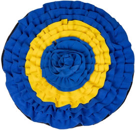 QHP Wühlmatte für Pferde aus Polyester in Blau-Gelb XL – Bild 1 von 6