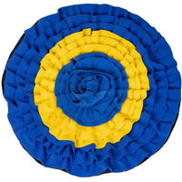 Produktbild von QHP Wühlmatte für Pferde aus Polyester in Blau-Gelb XL