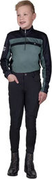 Produktbild von QHP Xavy Reitshirt für Kinder Langarm Winter Schwarz Größe 158