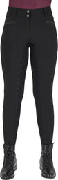 Produktbild von QHP Zahra Reithose Damen Full Grip Winter Schwarz Größe 36