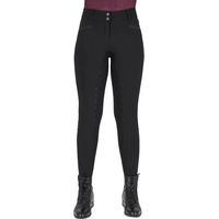 Produktbild von QHP Zahra Reithose Damen Full Grip Winter Schwarz Größe 36