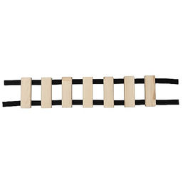 QLS Katzen Hängebrücke Kletterwand aus Holz in Braun XXL – Bild 1 von 12