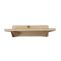 Produktbild von QLS Katzenregal Wandliege aus Holz in Braun Natur 40 x 27 cm